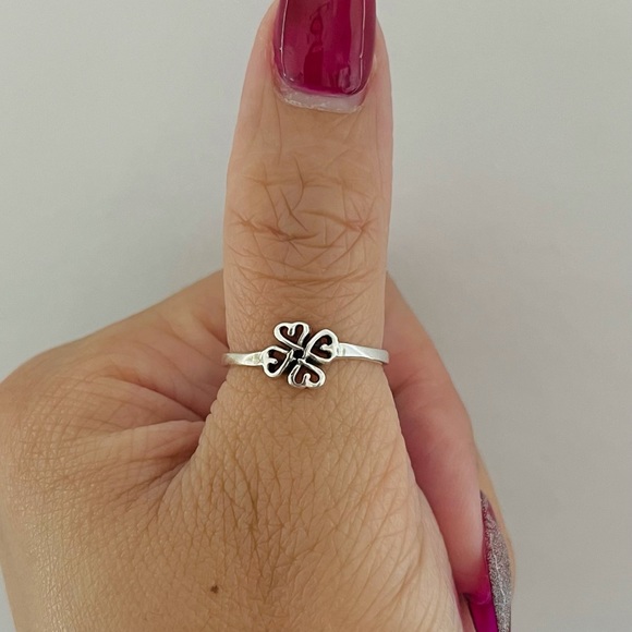 Sterling silver Celtic 4 hearts ring, heart ring, silver heart ring, Celtic ring - Picture 9 of 9